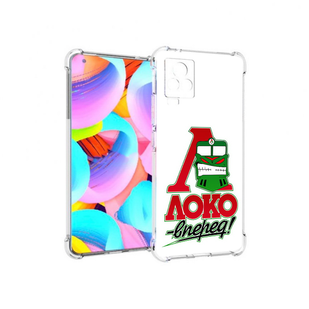 

Чехол MyPads Tocco для Vivo IQOO 7 ФК локо вперед (PT226958.415.181), Прозрачный, Tocco