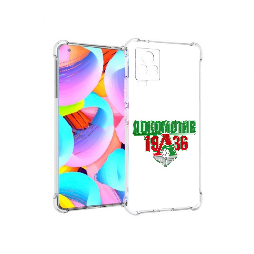 

Чехол MyPads Tocco для Vivo IQOO 7 ФК локомотив 1936 (PT226958.415.182), Прозрачный, Tocco
