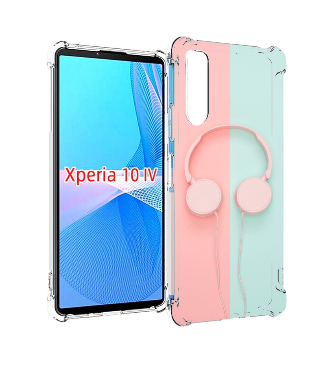 

Чехол MyPads наушники-минимализм для Sony Xperia 10 IV (10-4), Прозрачный, Tocco