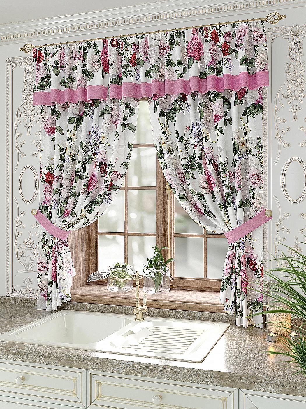 

Комплекты штор AT HOME Айлирс высота 180 см, ширина 150 см, Бежевый, 934033