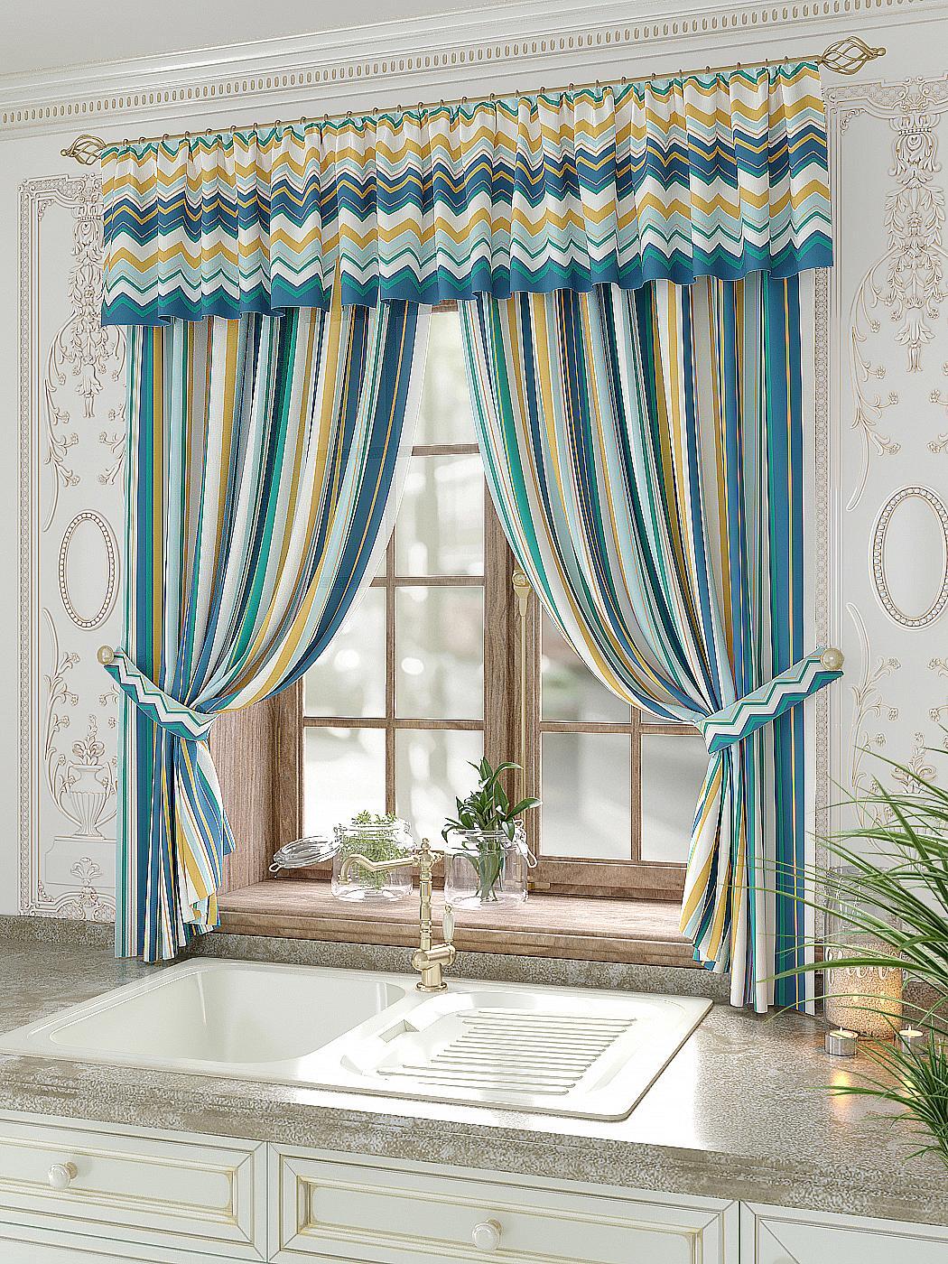 

Комплекты штор AT HOME Витаринс высота 180 см, ширина 150 см, Белый, 934040