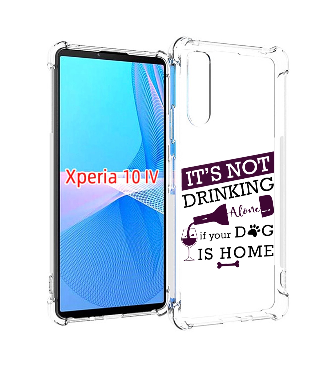 фото Чехол mypads не-пей-один-дома для sony xperia 10 iv (10-4)