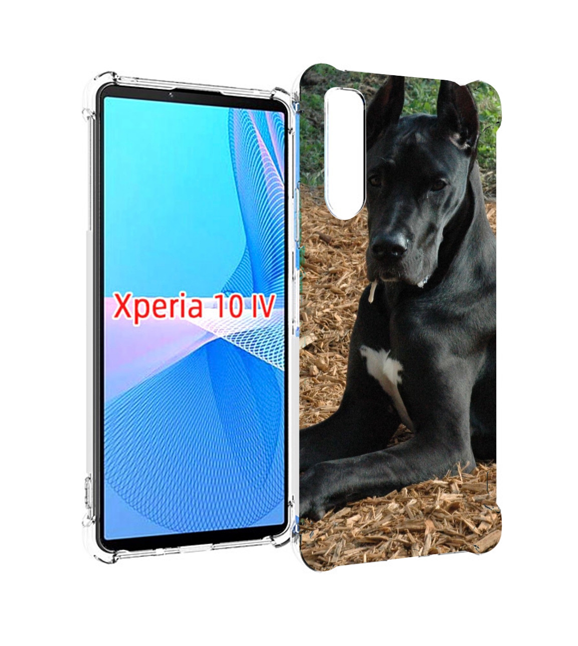 

Чехол MyPads немецкии дог для Sony Xperia 10 IV (10-4), Прозрачный, Tocco