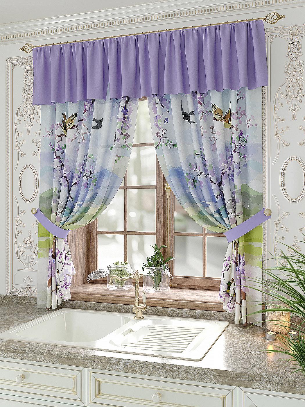 

Комплекты штор AT HOME Кларвейн высота 180 см, ширина 150 см, Белый, 934057