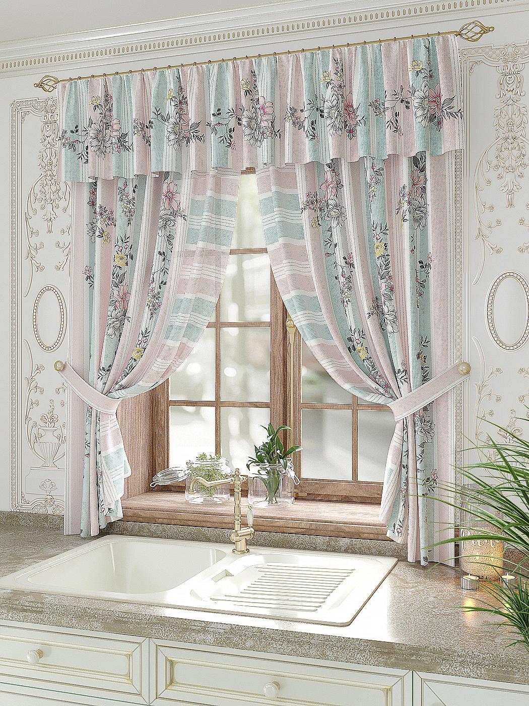 

Комплекты штор AT HOME Рензилия высота 180 см, ширина 150 см, Белый, 934082
