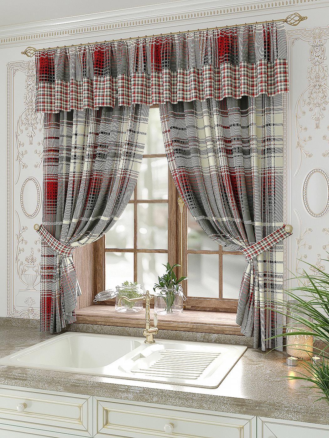 

Комплекты штор AT HOME Олонси высота 180 см, ширина 150 см, Бежевый, 934086