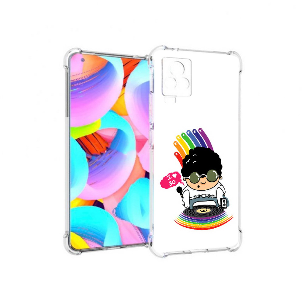 

Чехол MyPads Tocco для Vivo IQOO 7 Я люблю 80-е (PT226958.415.205), Прозрачный, Tocco