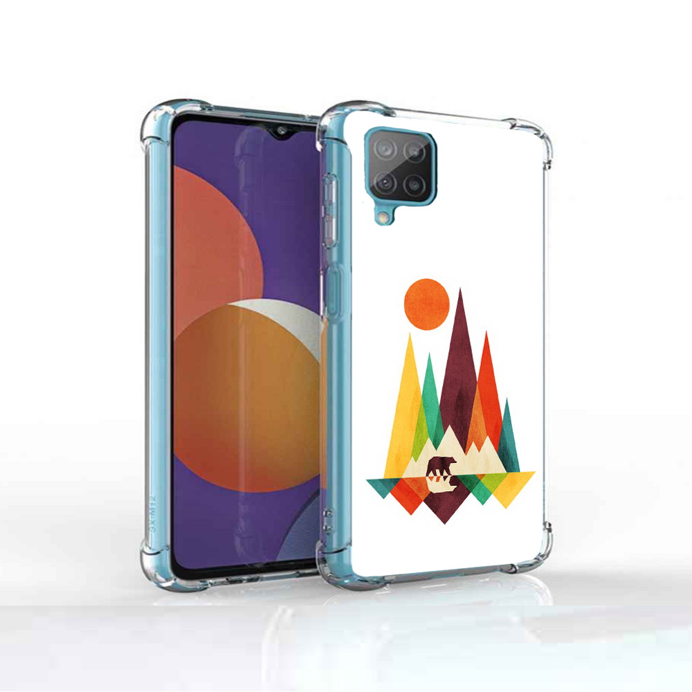 

Чехол MyPads Tocco для Samsung Galaxy M12 нарисованные горы с медведем (PT226930.536.506), Прозрачный, Tocco