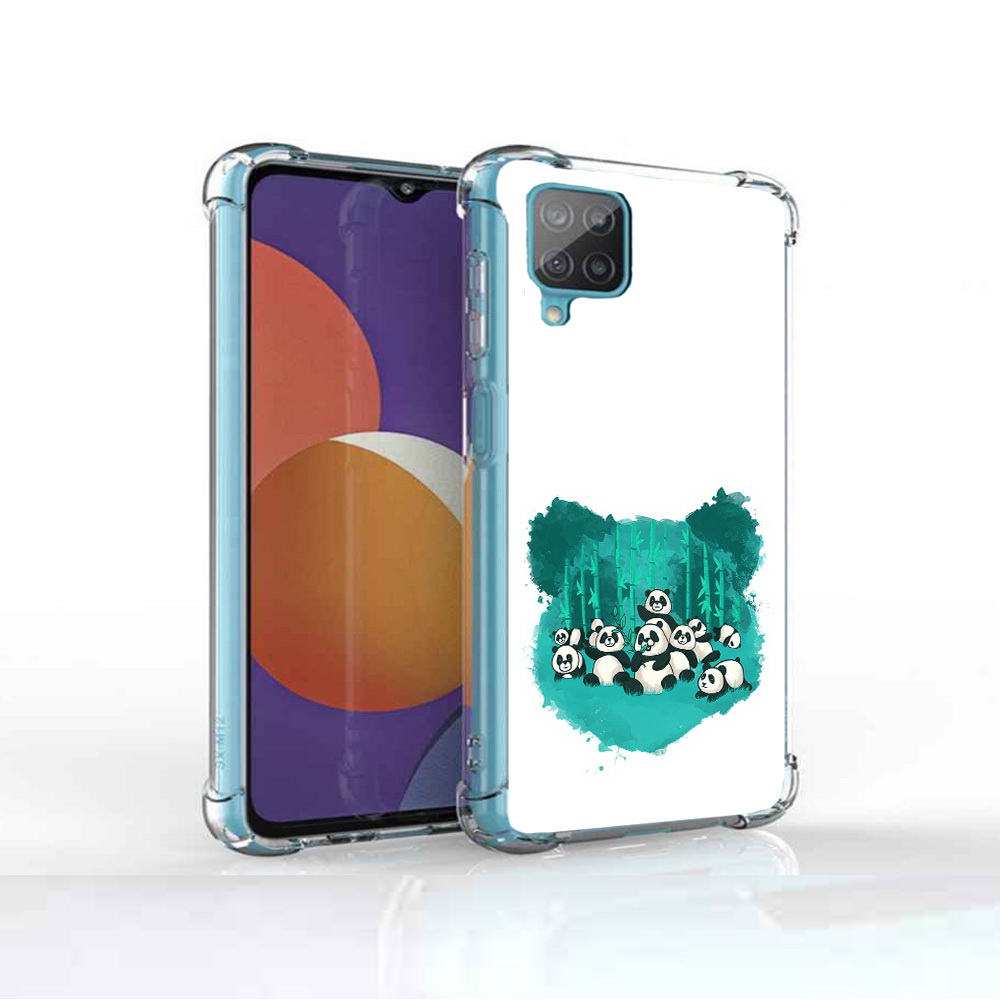 

Чехол MyPads Tocco для Samsung Galaxy M12 нарисованные панды (PT226930.536.508), Прозрачный, Tocco