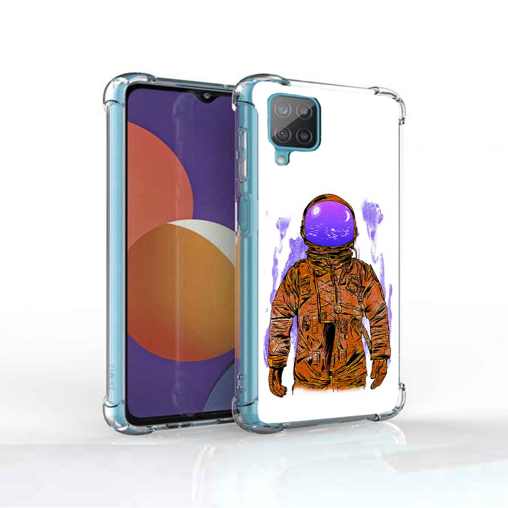 

Чехол MyPads Tocco для Samsung Galaxy M12 нарисованный мужчина в скафандре, Прозрачный, Tocco