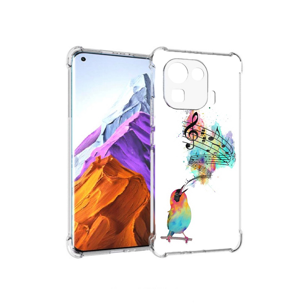 

Чехол MyPads Tocco для Xiaomi 11 Pro певчая птичка (PT144585.286.536), Прозрачный, Tocco
