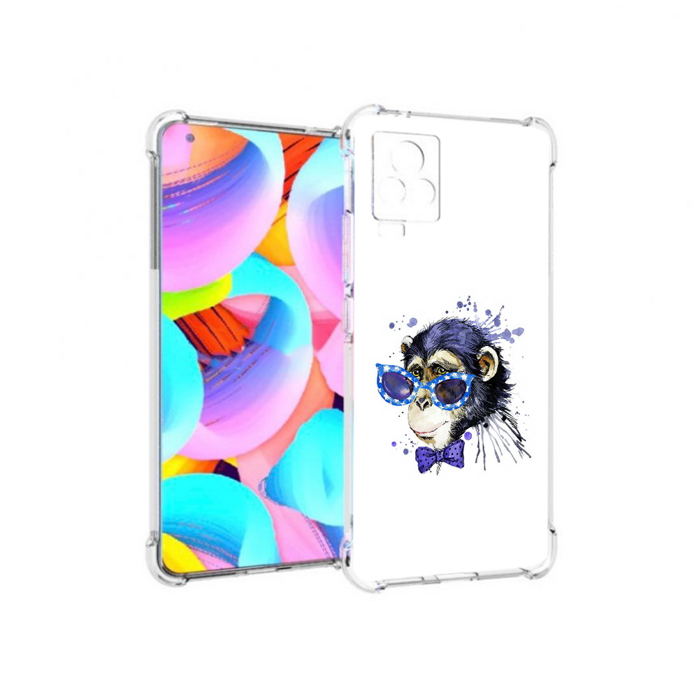 

Чехол MyPads Tocco для Vivo IQOO 7 акварельная обезьяна (PT226958.415.216), Прозрачный, Tocco