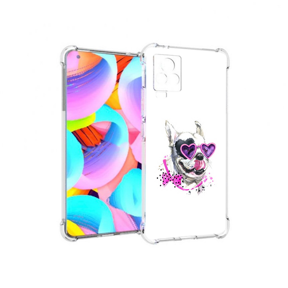 

Чехол MyPads Tocco для Vivo IQOO 7 акварельный пёс, Прозрачный, Tocco