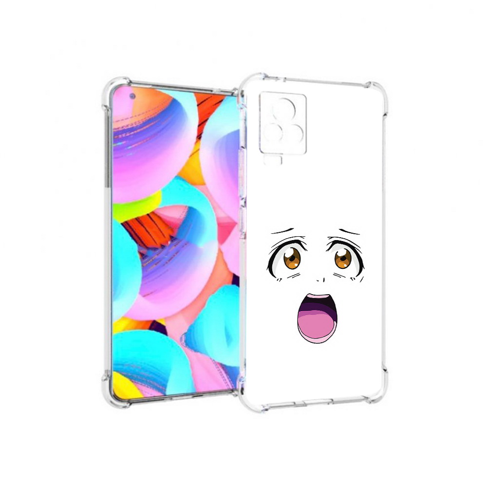 

Чехол MyPads Tocco для Vivo Iqoo 7 аниме лицо, Прозрачный, Tocco