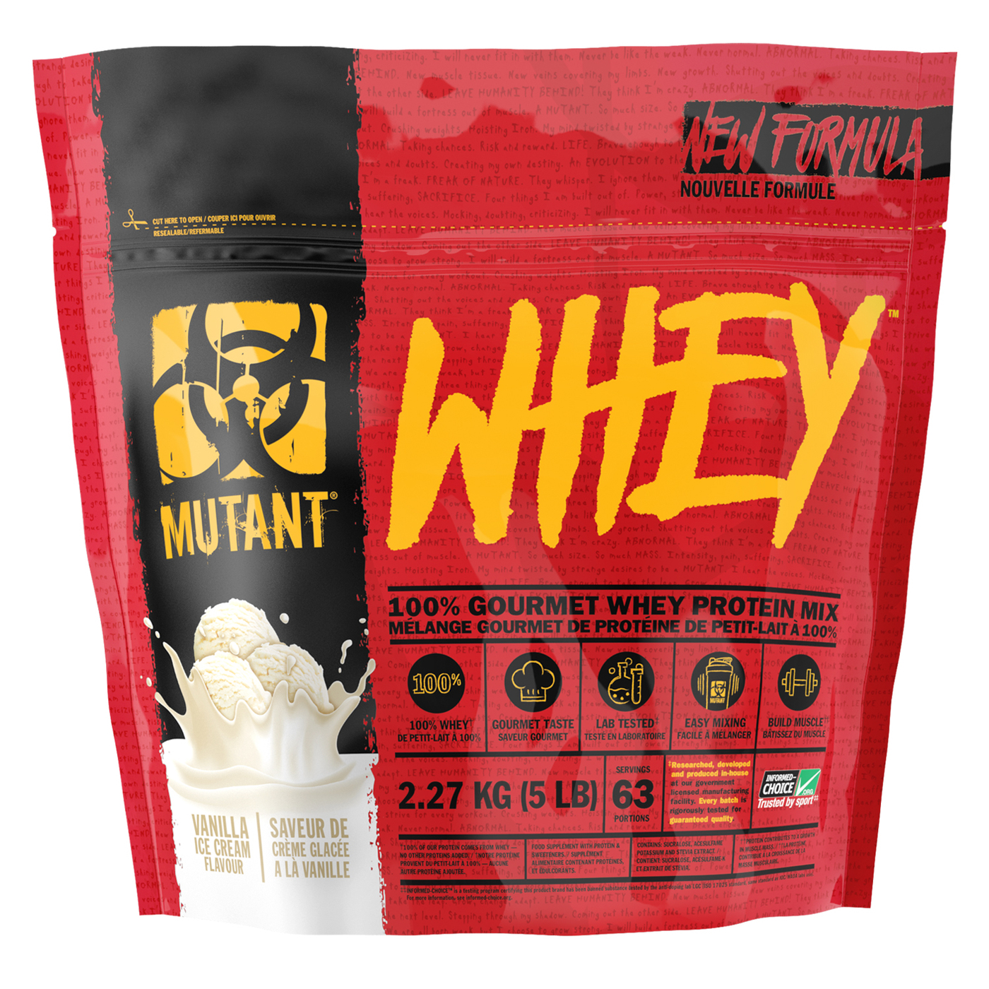 Протеин Mutant Whey, 2270 г, vanilla ice-cream