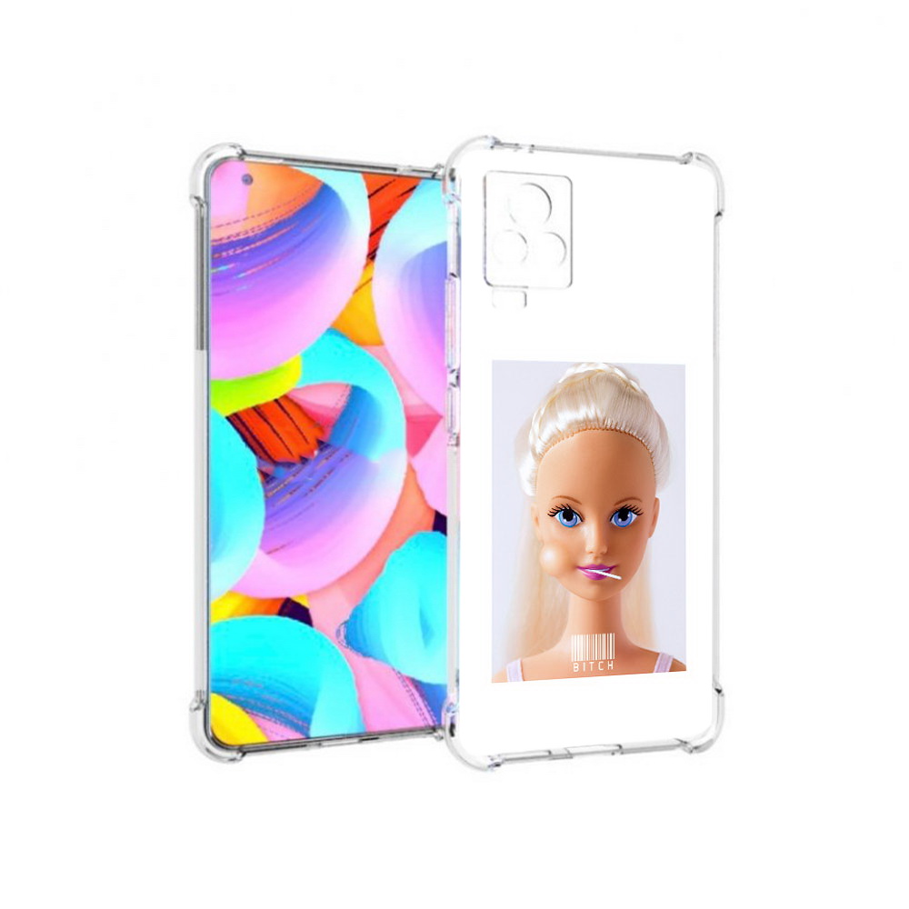 

Чехол MyPads Tocco для Vivo IQOO 7 барби, Прозрачный, Tocco