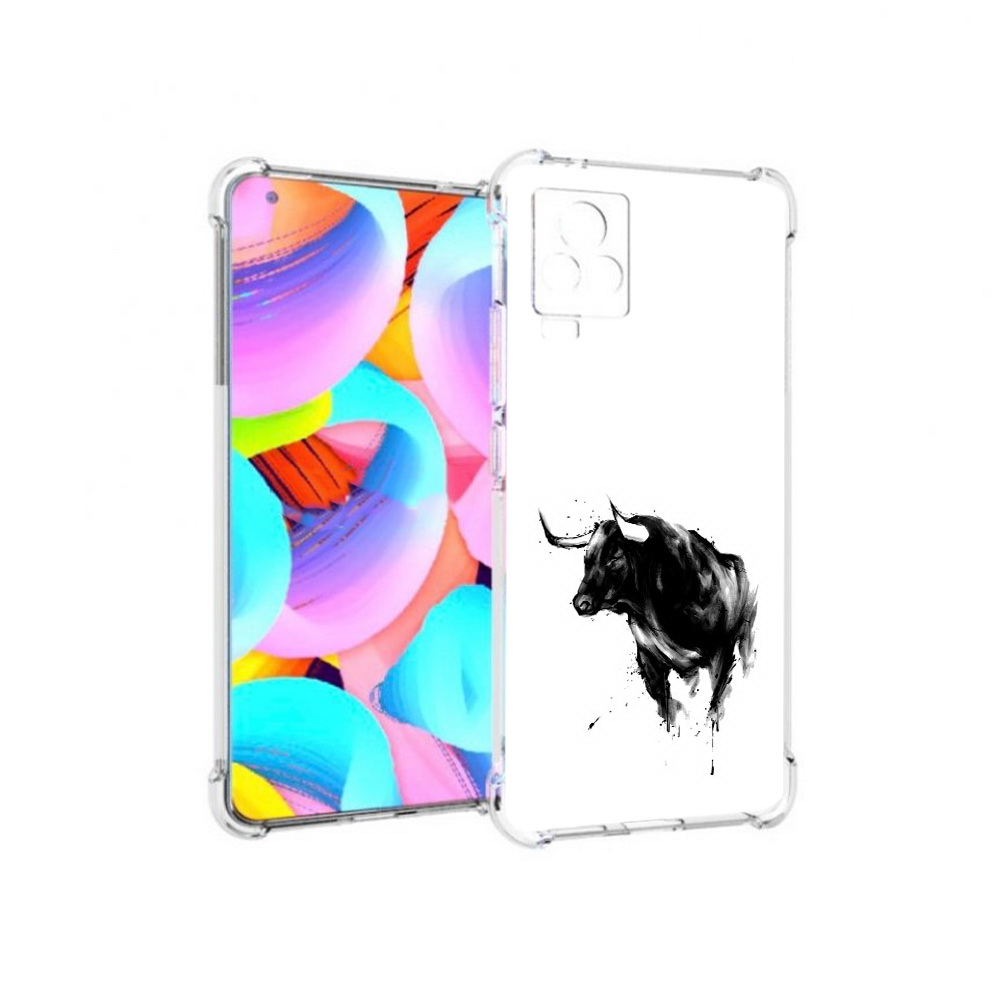 

Чехол MyPads Tocco для Vivo IQOO 7 бык, Прозрачный, Tocco