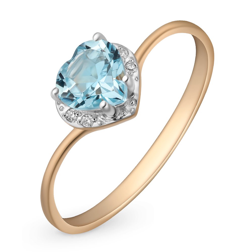 

Кольцо из золота р. , 585Gold 201011946, топаз\фианит, 201011946