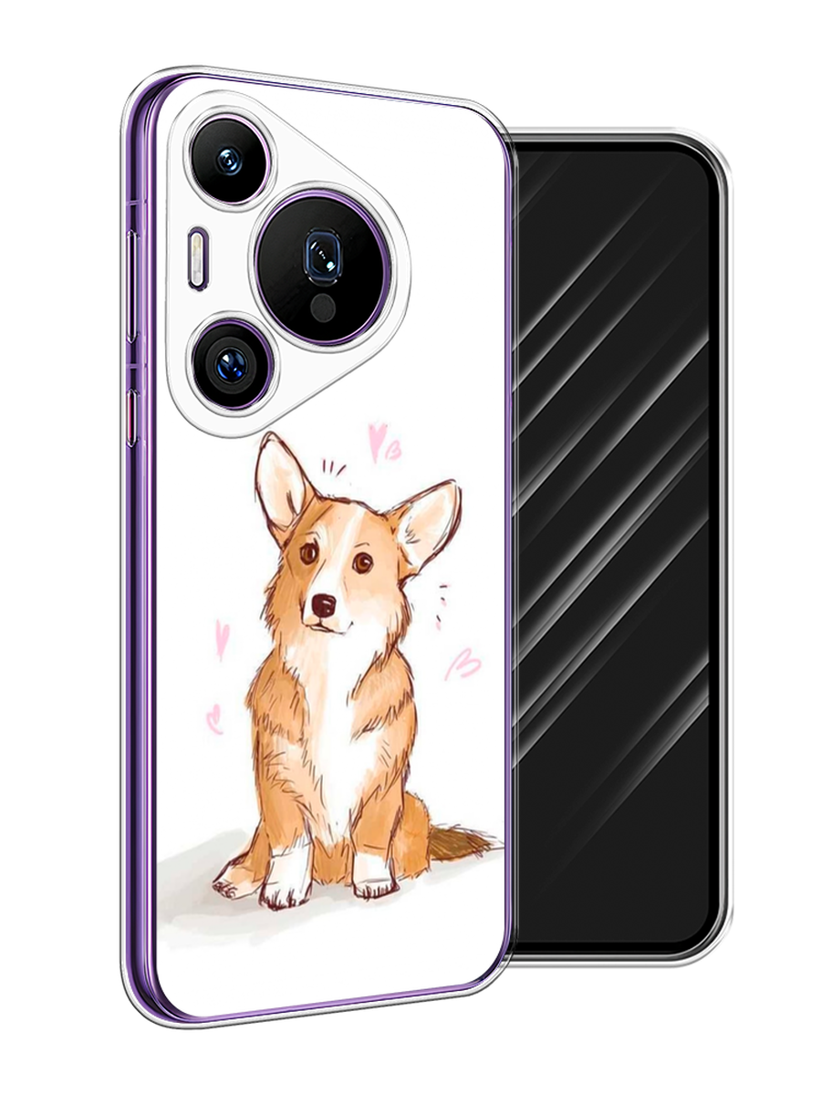 

Чехол Awog на Huawei Pura 70 Pro/70 Pro Plus "Корги любовь", Бежевый;белый, 6124450-1