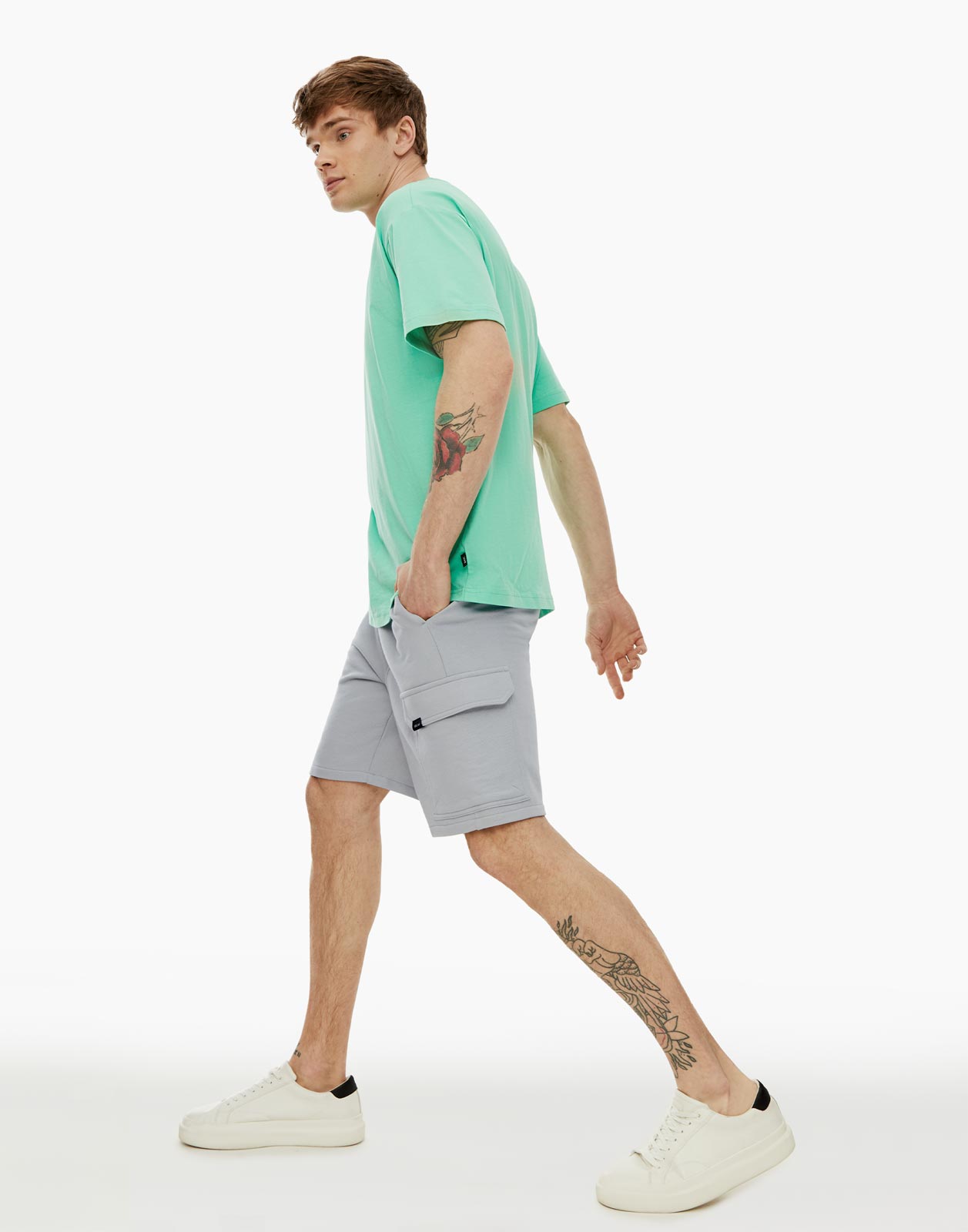 

Шорты мужские Gloria Jeans BSH006475 серые XS, Серый, BSH006475