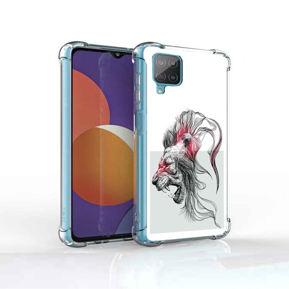 

Чехол MyPads Tocco для Samsung Galaxy M12 разъяренный лев (PT226930.536.576), Прозрачный, Tocco