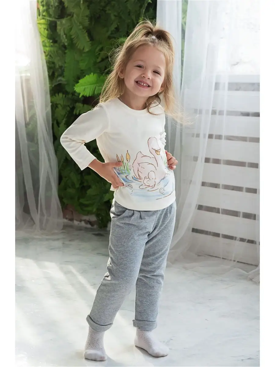 

Лонгслив детскийDiva Kids DK-077 молочный, 86, Бежевый, DK-077