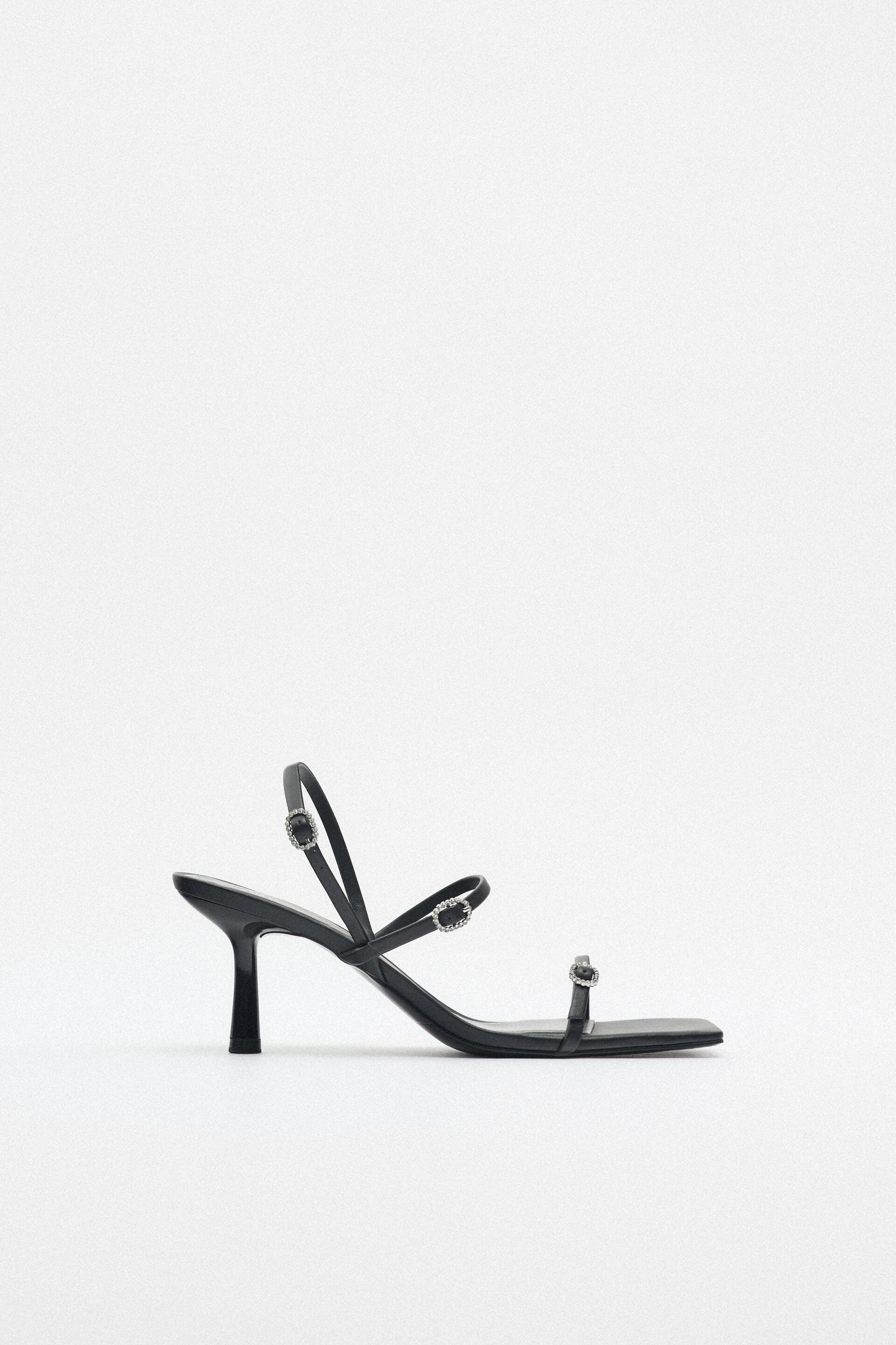 

Босоножки женские ZARA 200059 черные 38 RU (доставка из-за рубежа), 200059