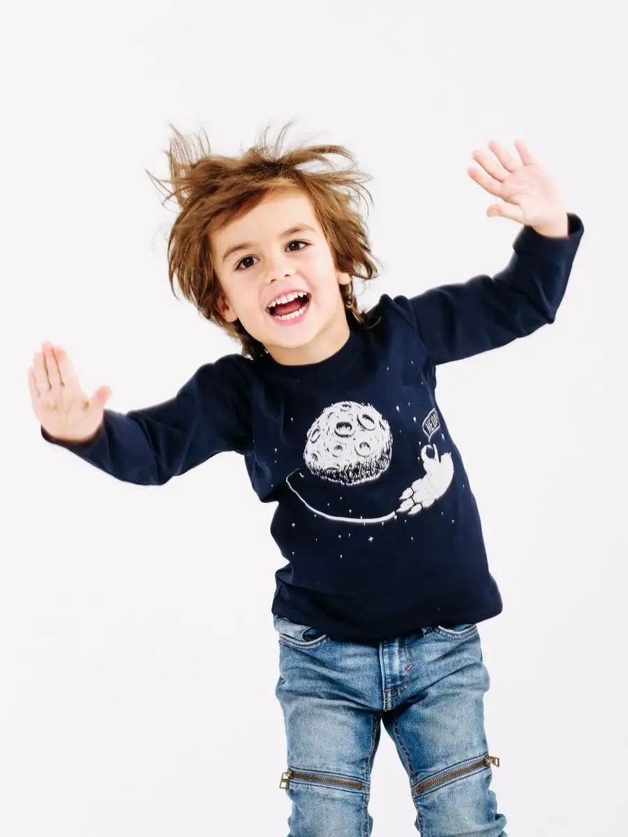 

Лонгслив детский Diva Kids DK-105, темно-синий, 98, DK-105