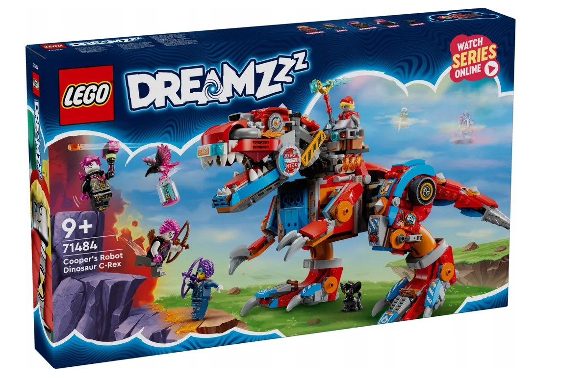 

Конструктор LEGO DREAMZzz Диноробот Купера C-Rex 71484 917 дет, DREAMZzz
