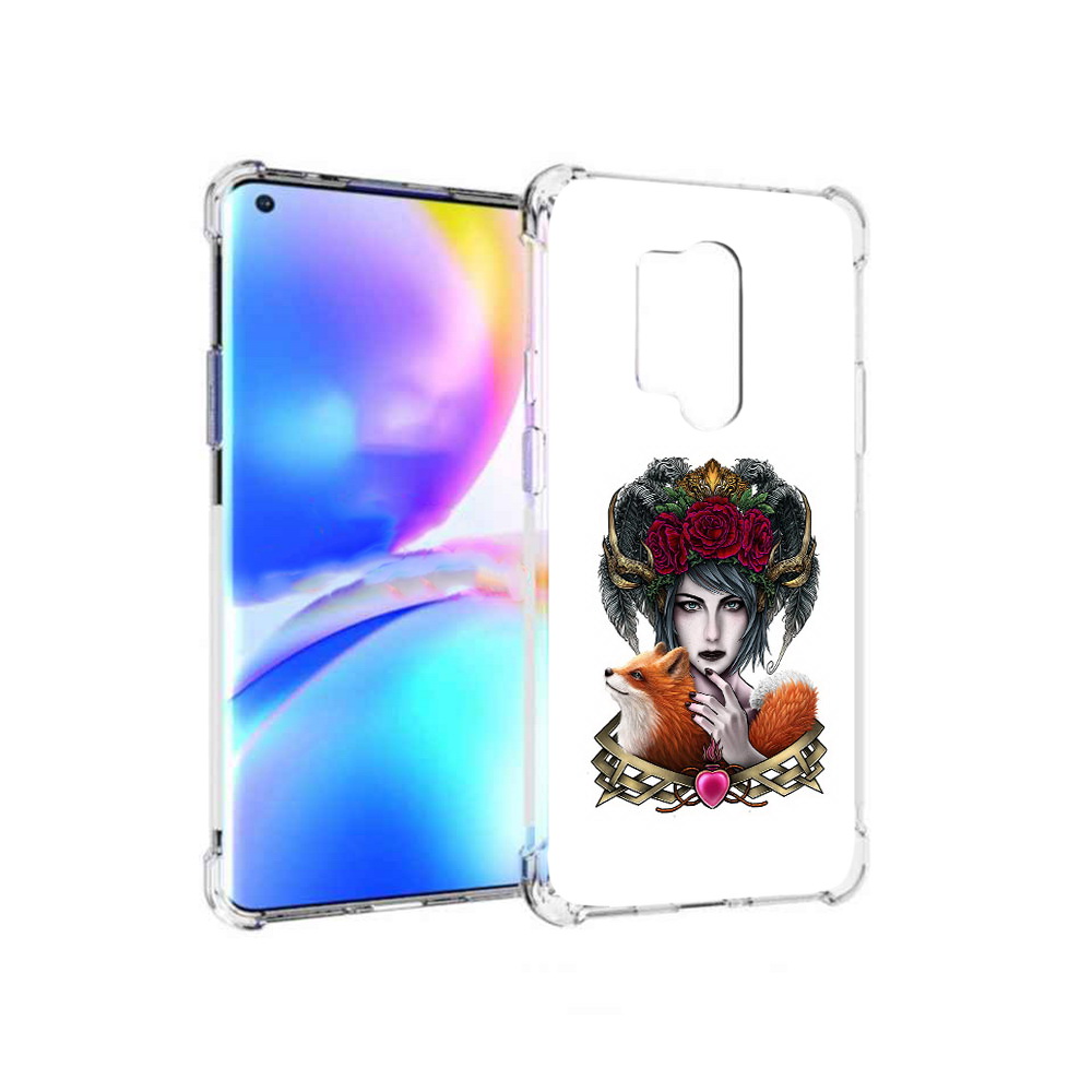 

Чехол MyPads Tocco для OnePlus 8 Pro девушка с лисой (PT148281.139.314), Прозрачный, Tocco