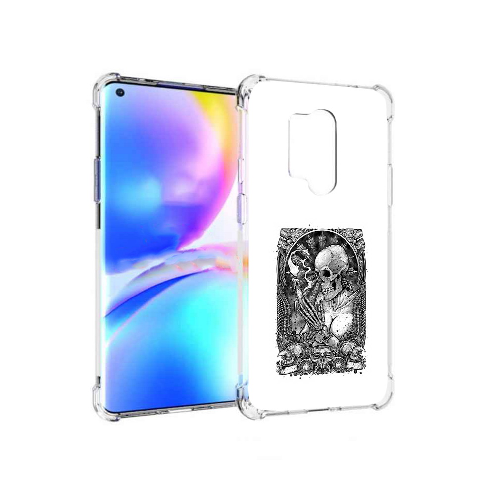 

Чехол MyPads Tocco для OnePlus 8 Pro девушка скелет (PT148281.139.316), Прозрачный, Tocco