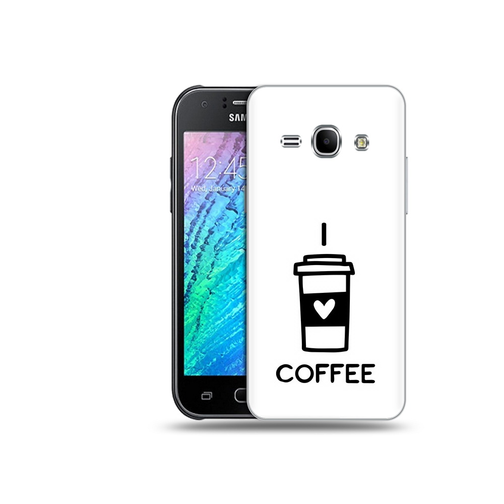 

Чехол MyPads Tocco для Samsung Galaxy J1 Я люблю кофе (PT12095.602.206), Прозрачный, Tocco