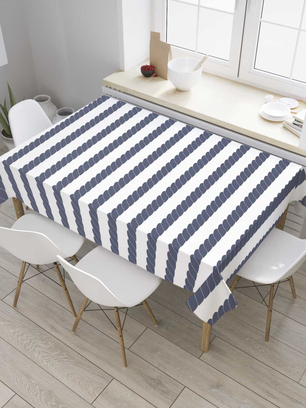 

Скатерть прямоугольная JoyArty "Моноточнные полосы" из оксфорда, 180x145 см, Моноточнные полосы