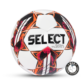 Select Futsal Футзальный мяч Select Futsal Talento 11 v22, 52,5-54,5 см, бело-оранжевый