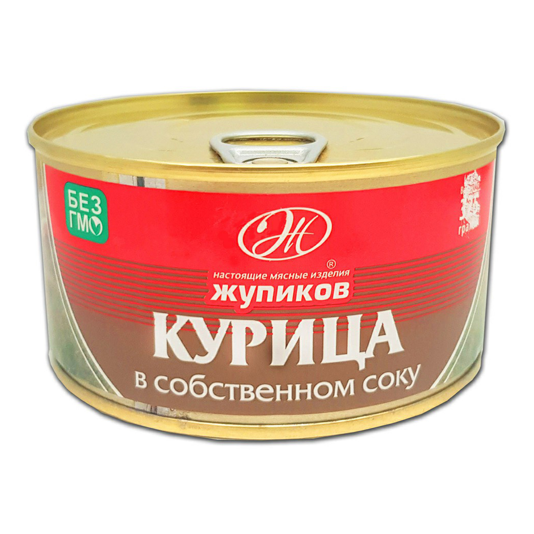 

Курица тушеная Жупиков собственном соку 325 г