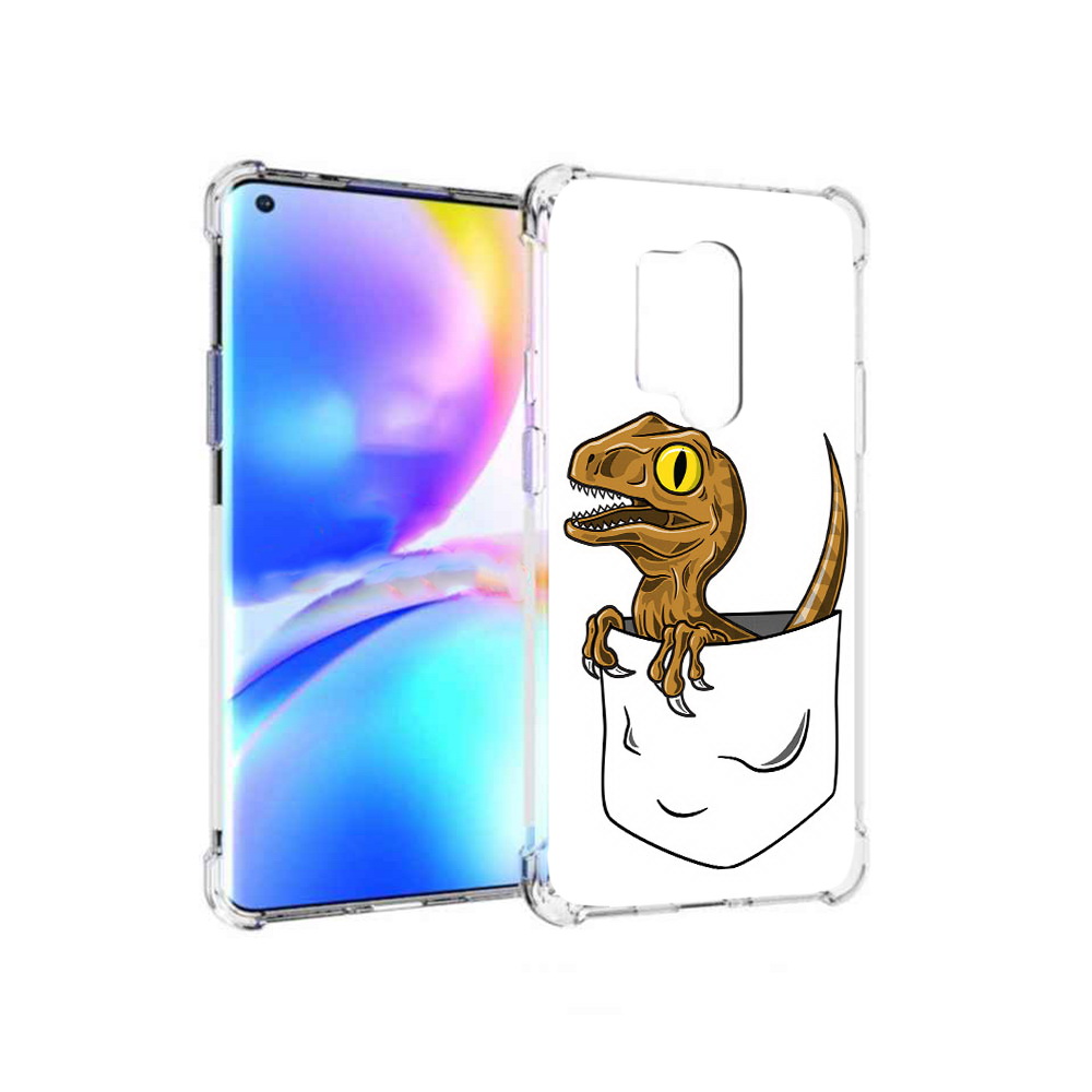 

Чехол MyPads Tocco для OnePlus 8 Pro динозавр в кармане (PT148281.139.327), Прозрачный, Tocco