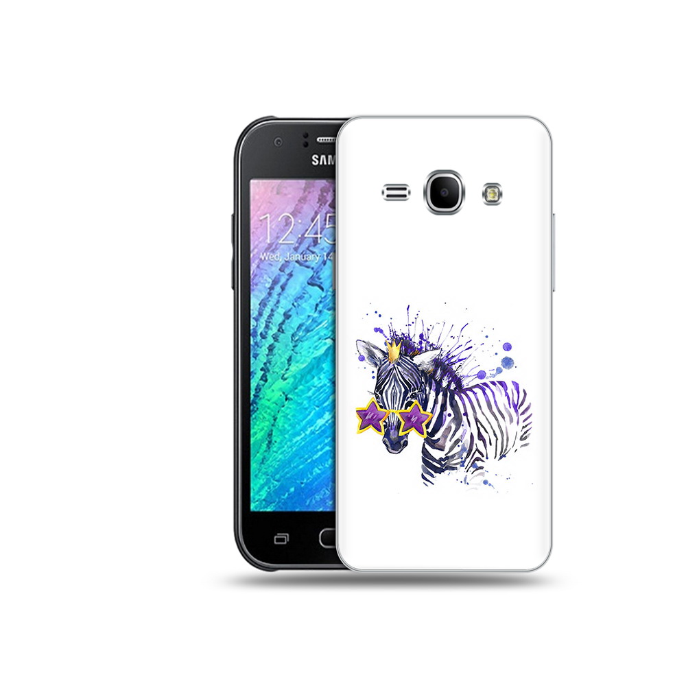 

Чехол MyPads Tocco для Samsung Galaxy J1 акварельная зебра (PT12095.602.215), Прозрачный, Tocco