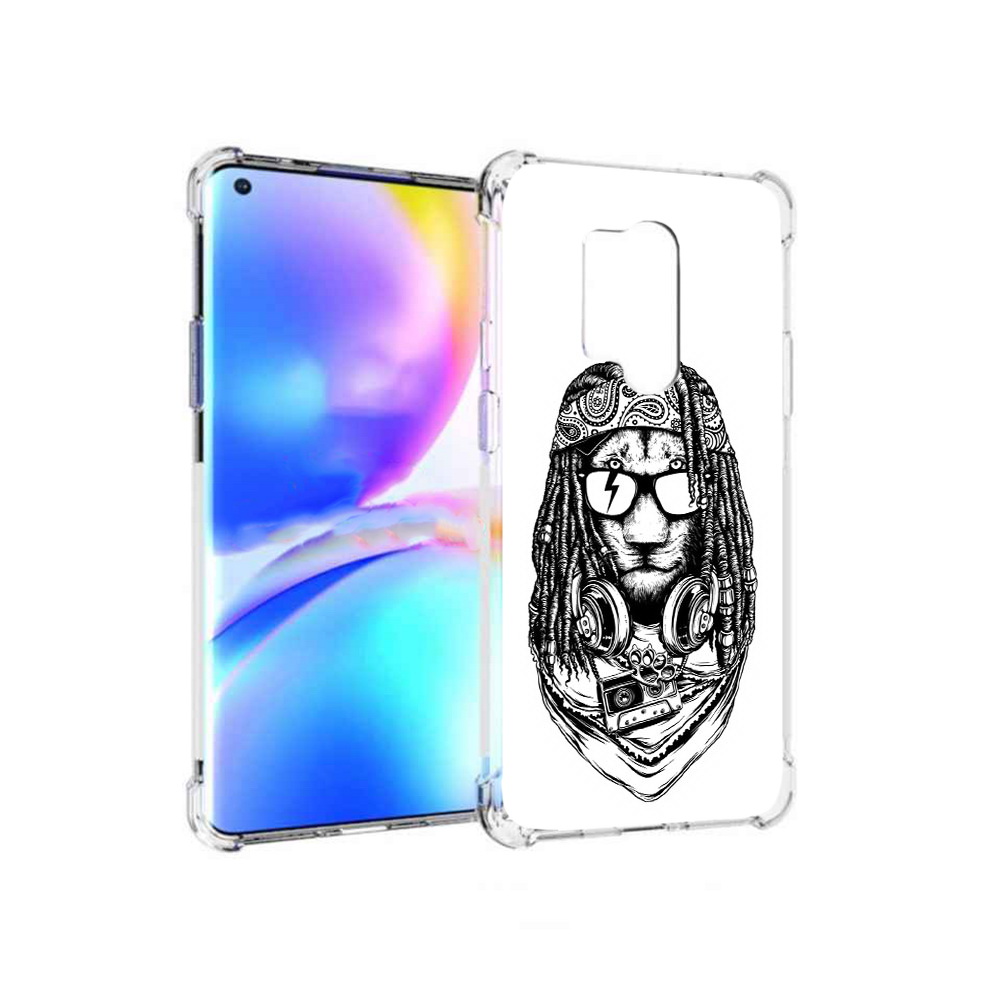 

Чехол MyPads Tocco для OnePlus 8 Pro дреды льва (PT148281.139.338), Прозрачный, Tocco