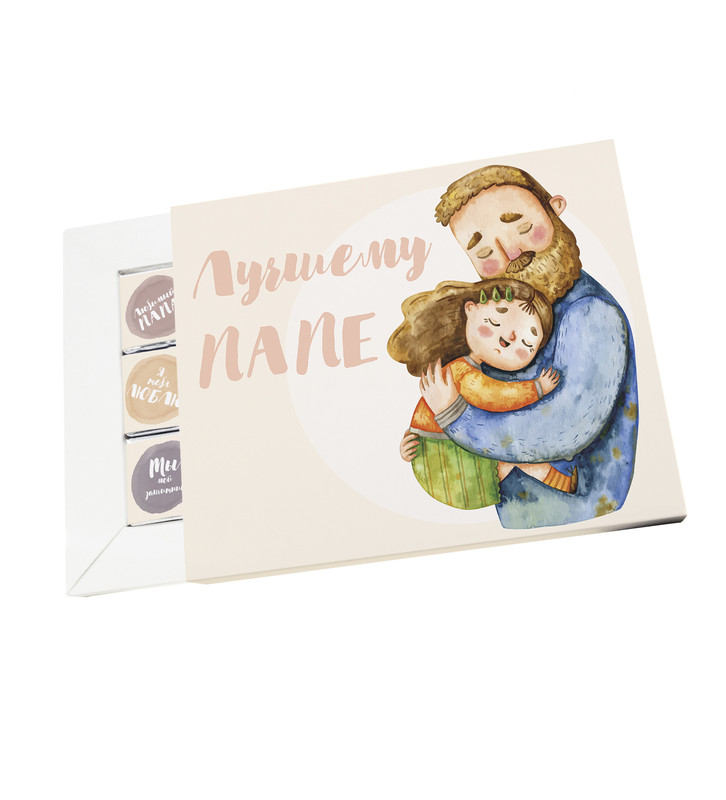 

Шоколадный набор Art&Craft Папа, 12 плиток, Шоколадный набор / плиточный шоколад