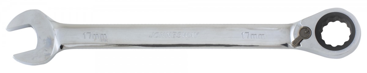 Jonnesway W106117 Ключ Комбинированный Трещоточный С Реверсом, 17 Мм плоскогубцы для скручивания проволоки с реверсом твистеры 160 мм jonnesway арт p7716r