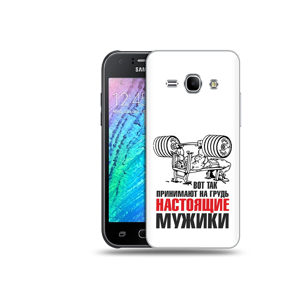 

Чехол MyPads Tocco для Samsung Galaxy J1 бодибилдинг для мужиков (PT12095.602.233), Прозрачный, Tocco