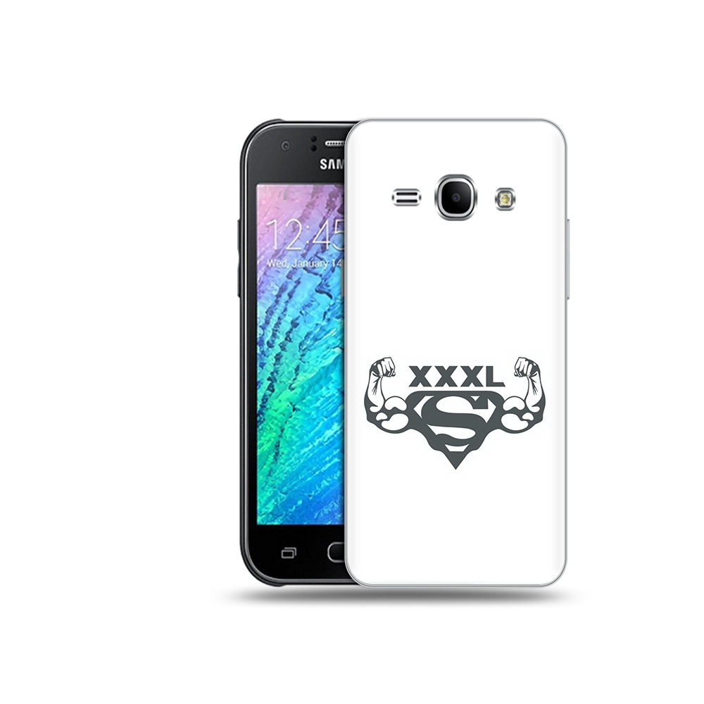 

Чехол MyPads Tocco для Samsung Galaxy J1 бодибилдинг супермен (PT12095.602.237), Прозрачный, Tocco