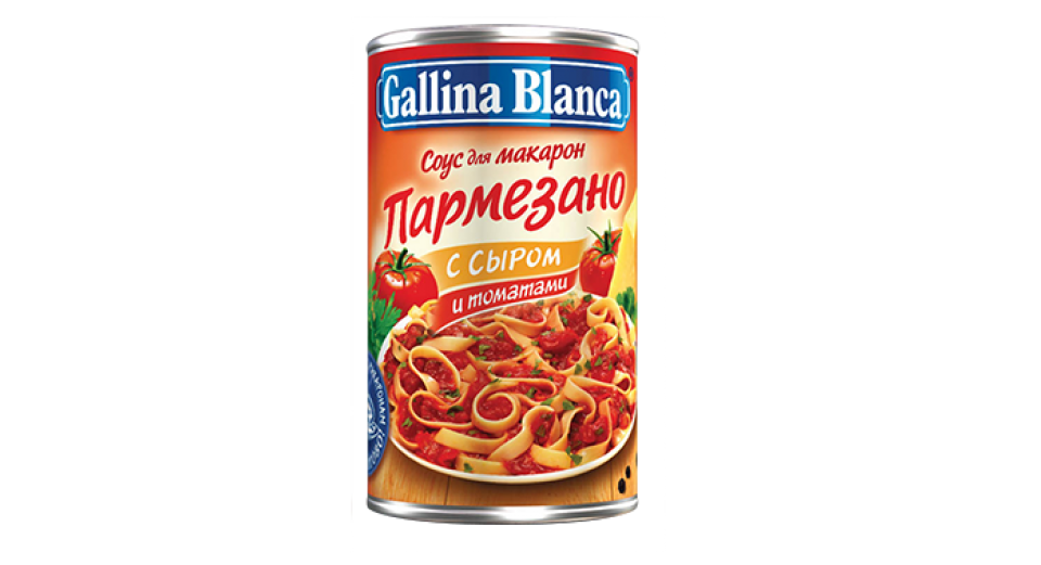

Соус Gallina Blanca Пармезано с сыром и томатами 180 г