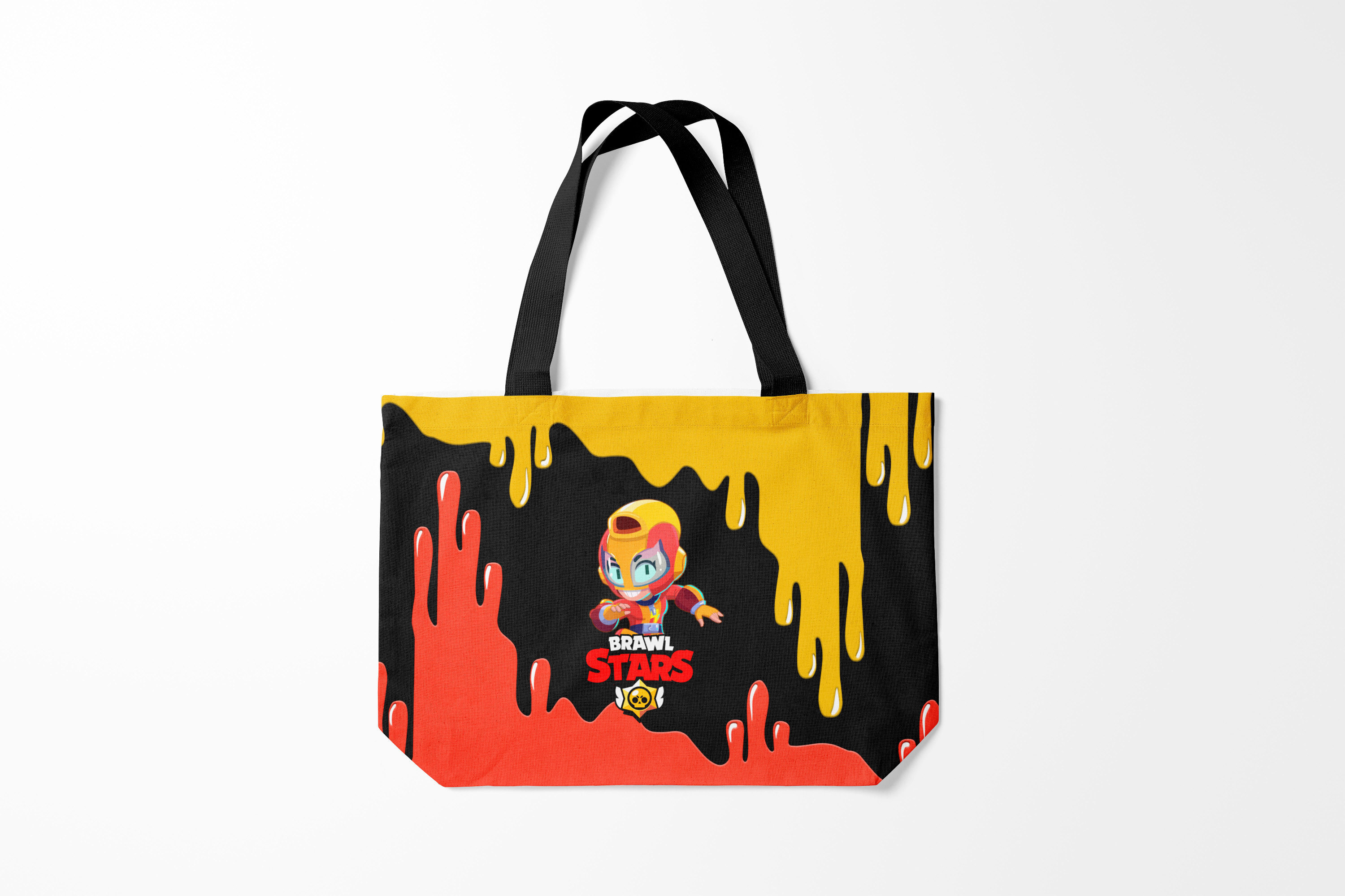 

Сумка шoппер унисекс Burnettie Brawl Stars MAX., черный; желтый; красный, Brawl Stars MAX.