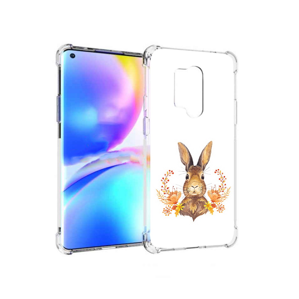 

Чехол MyPads Tocco для OnePlus 8 Pro зайка в цветах (PT148281.139.349), Прозрачный, Tocco