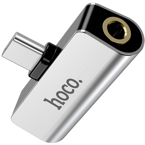 

Аудио адаптер USB Type-C - 3.5мм серебристо-черный