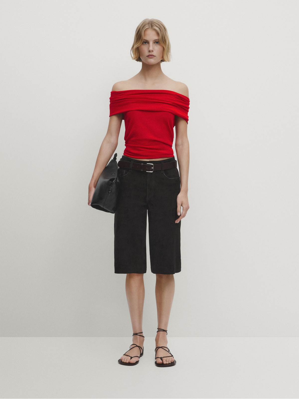 

Топ женский Massimo Dutti 5758/647-I2024 красный L, 5758/647-I2024
