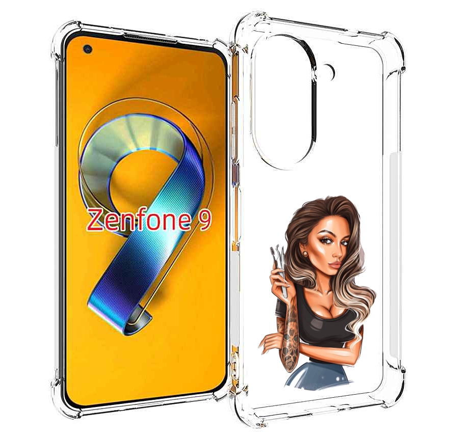 

Чехол MyPads Девушка-бровист для Asus Zenfone 9 (AI2202), Прозрачный, Tocco