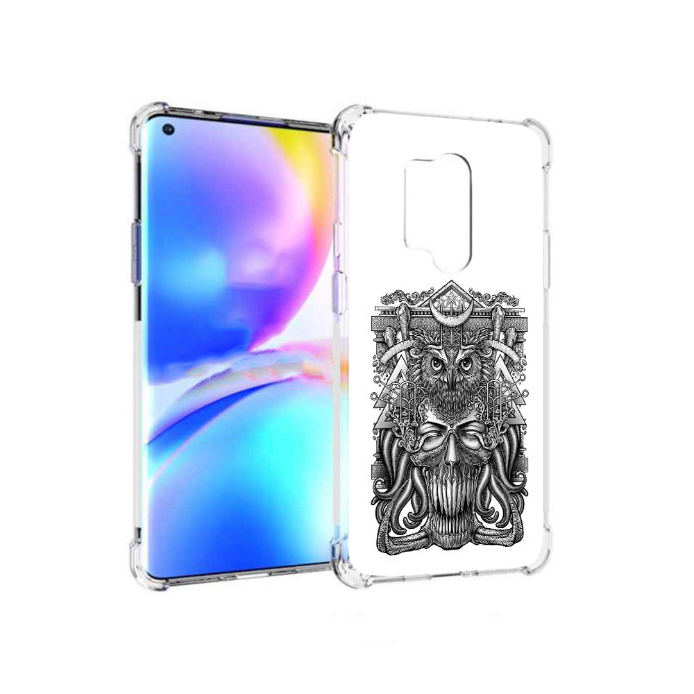 

Чехол MyPads Tocco для OnePlus 8 Pro зубастая сова (PT148281.139.369), Прозрачный, Tocco