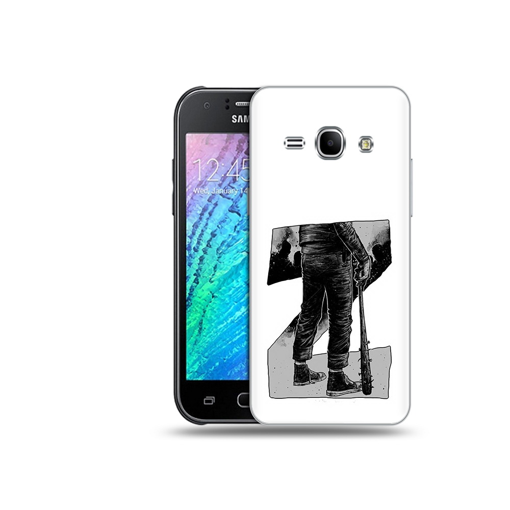 

Чехол MyPads Tocco для Samsung Galaxy J1 воин черно белый (PT12095.602.265), Tocco